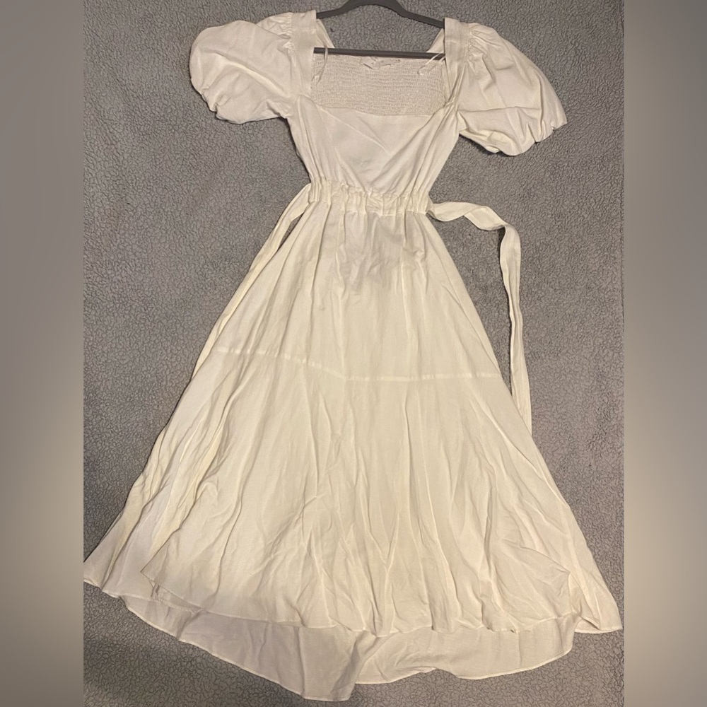 White Flowy Dress